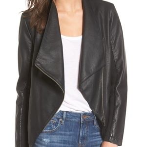 Gabrielle Faux Leather Asymmetrical Jacket
